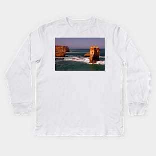 Coastal Rock Formation Kids Long Sleeve T-Shirt